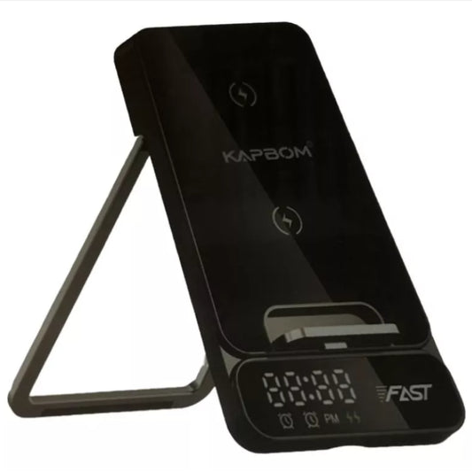 Estação Carregadora Sem Fio 3 em 1 - 15W KAPBOM Modelo KA-921
