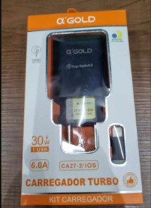 Kit Carregador Turbo A'Gold 30W