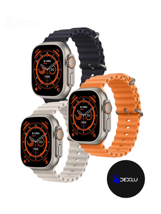 Relógio SmartWatch WS E9 Ultra com 4 Pulseiras Sortidas