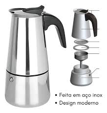 CAFETEIRA ITALIANA METAL 350ML