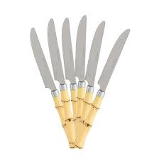 CONJ FACAS DE CHURRASCO BAMBU