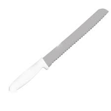 FACA DE PÃO DE INOX CABO PLASTICO