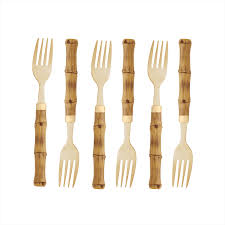 CONJ GARFO DE MESA BAMBU