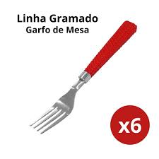 GARFO DE MESA RATTAN 6PCS