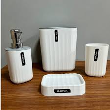 KIT BANHEIRO PLAST 4 PEÇAS
