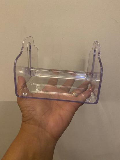 PORTA GUARDANAPO DE ACRILICO APOIO CRISTAL