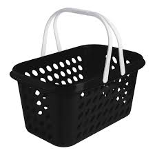 CESTINHA DE PLAST 3 LITROS  PRETO