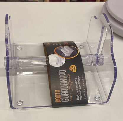 PORTA GUARDANAPO DE ACRILICO APOIO CRISTAL